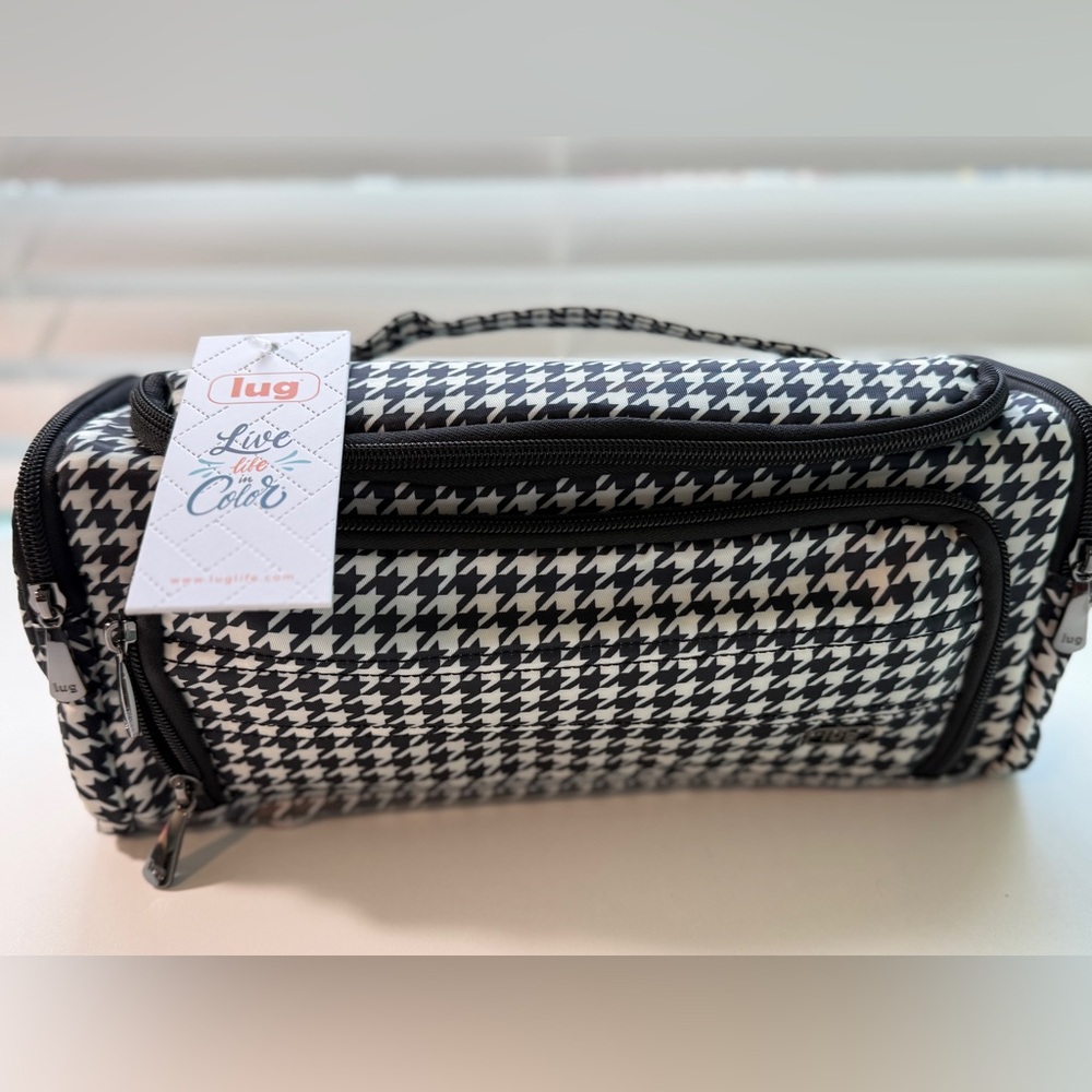 Lug Houndstooth Black and White Trolley